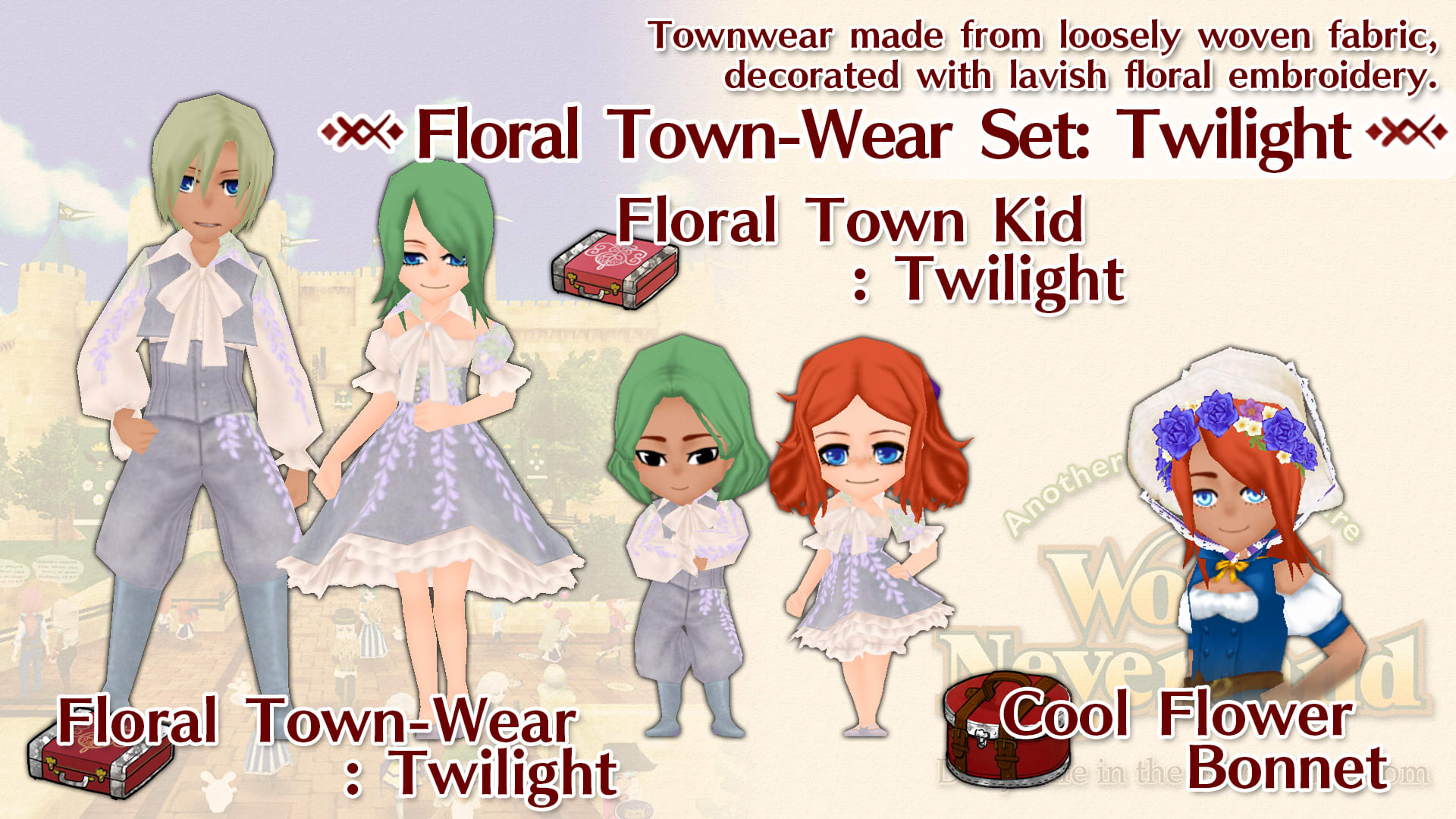 Floral Town-Wear Set: Twilight