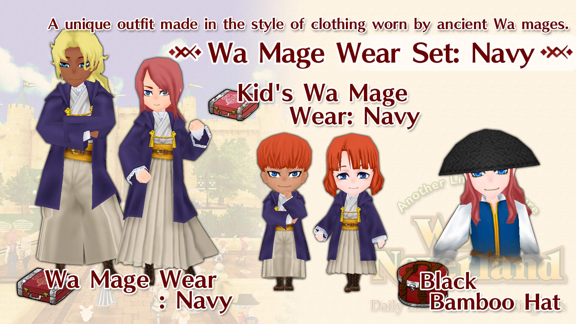 Wa Mage Wear Set: Navy