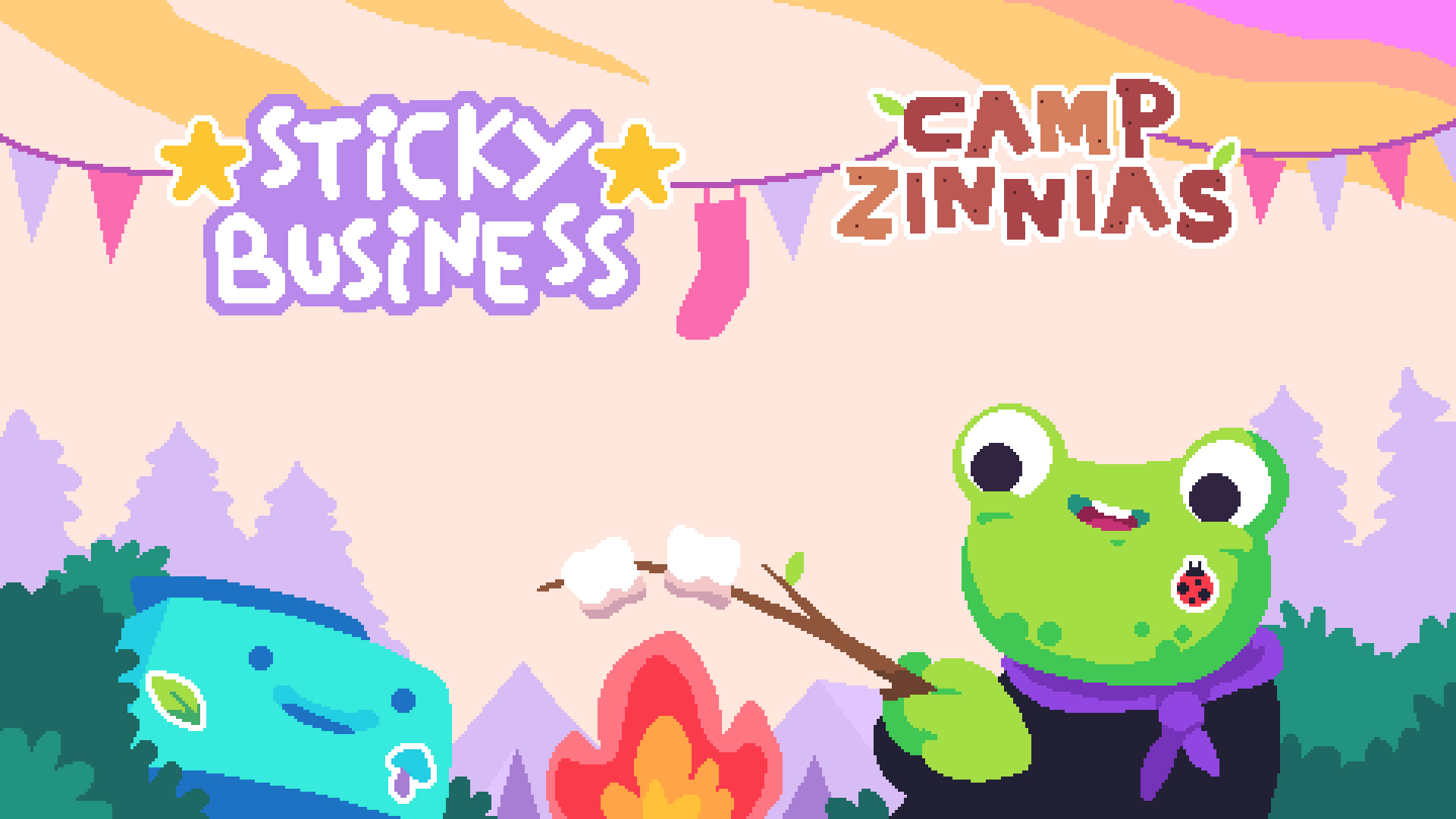 Sticky Business: Camp Zinnias