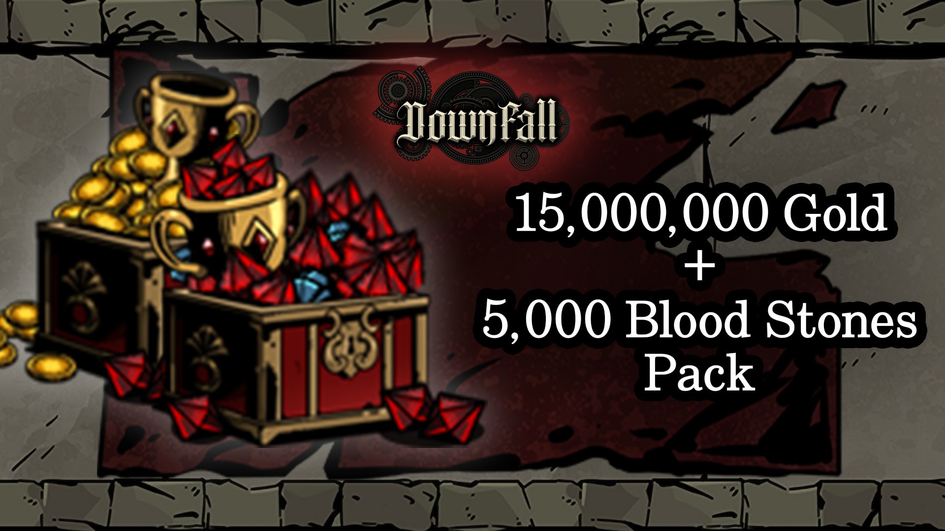 15,000,000 Gold + 5,000 Blood Stones Pack