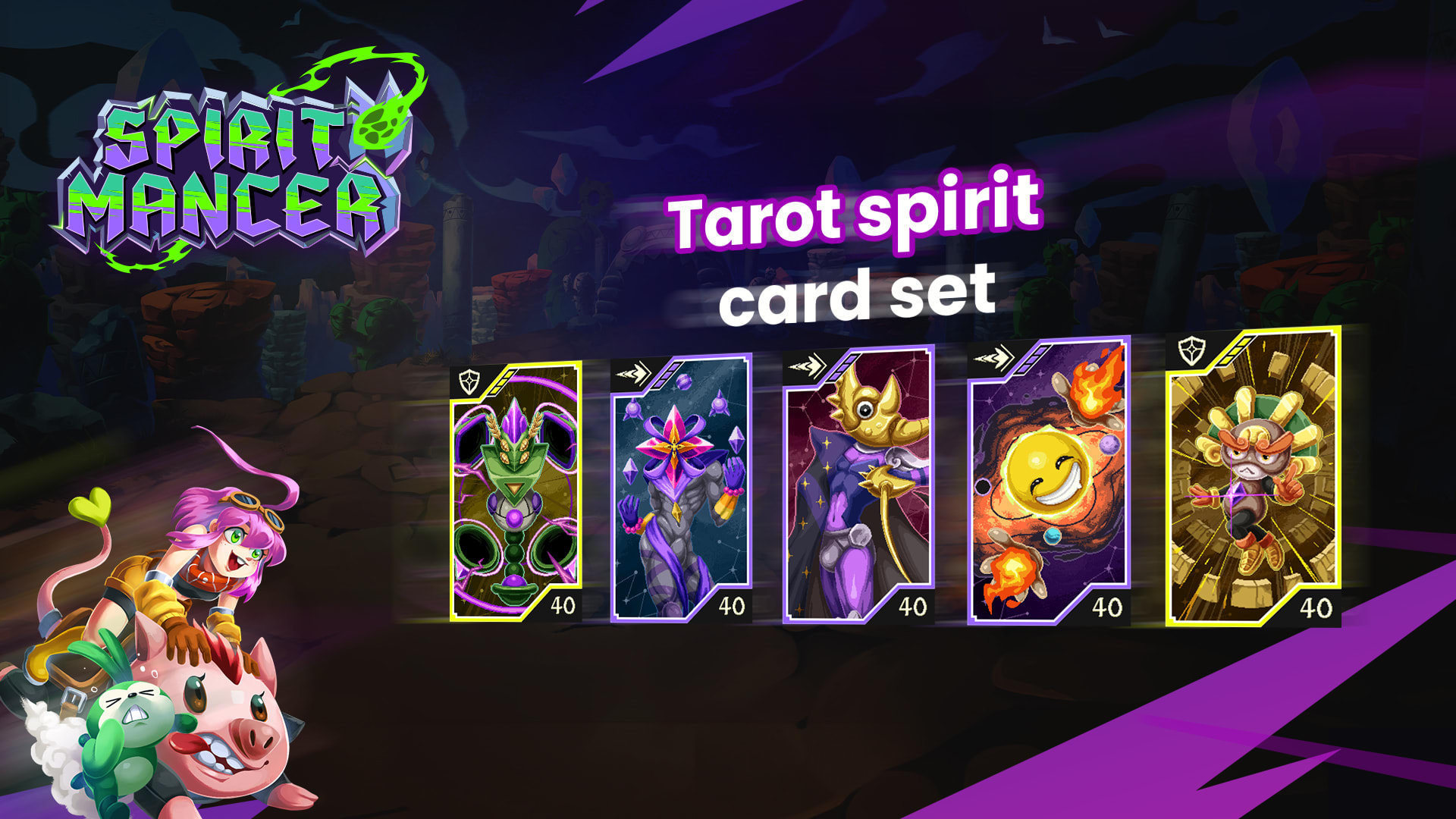 Tarot spirit card set