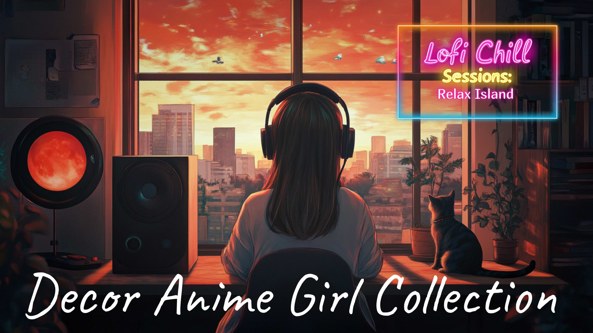 Lofi Chill Sessions: Decor Anime Girl Collection