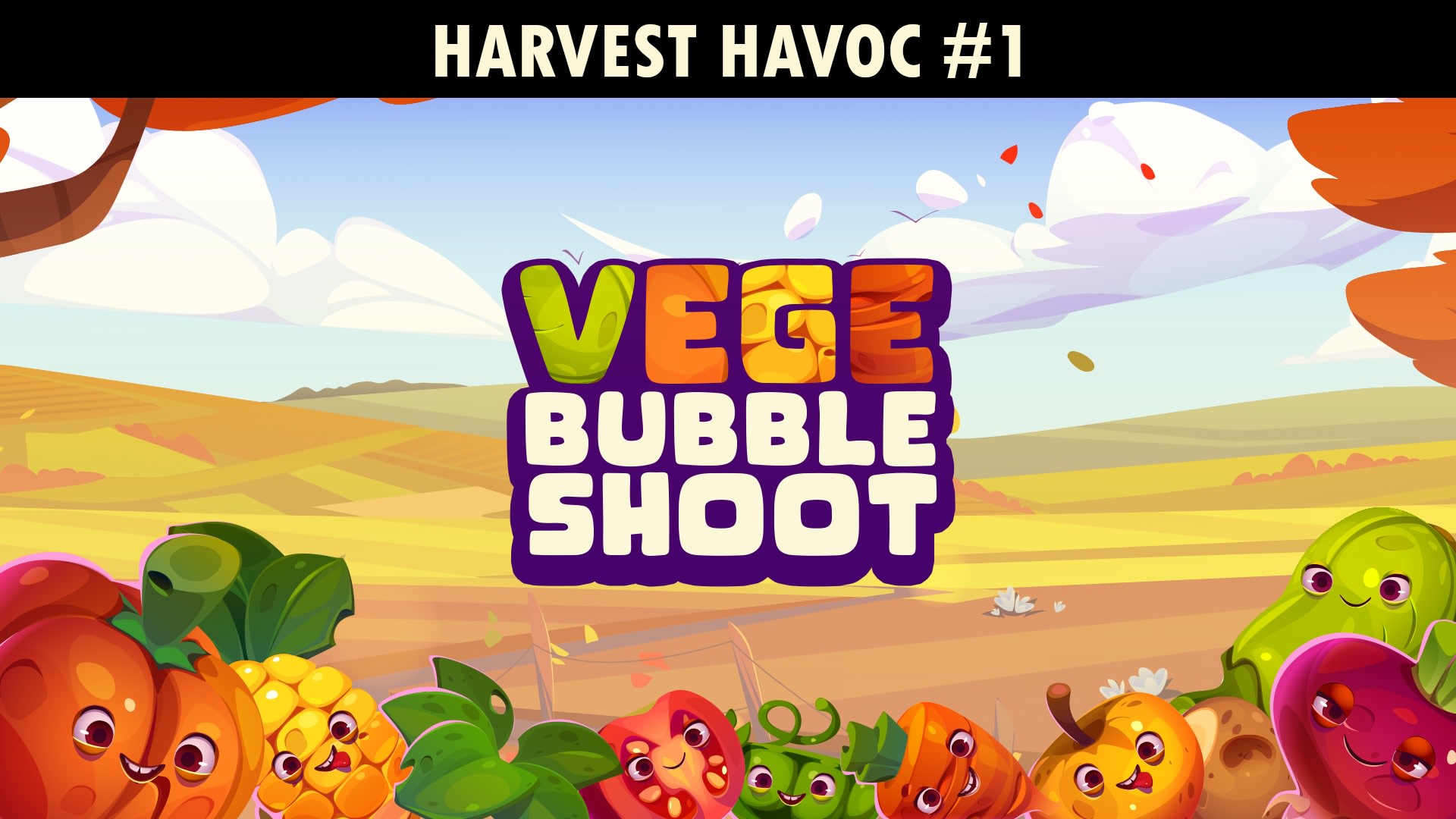 Vege Bubble Shoot: Harvest Havoc #1