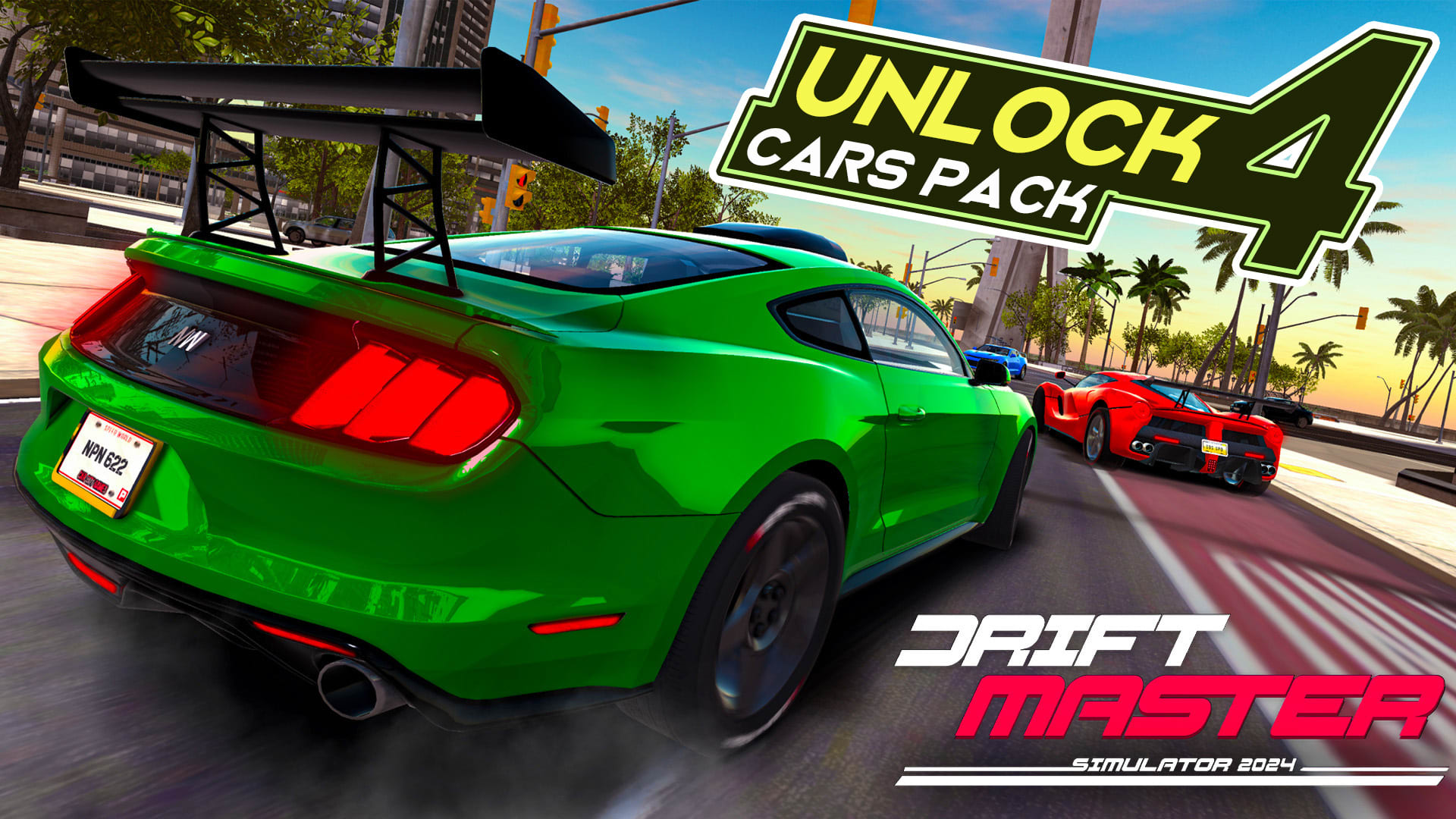 Drift Master Simulator 2024: Unlock4 Cars Pack