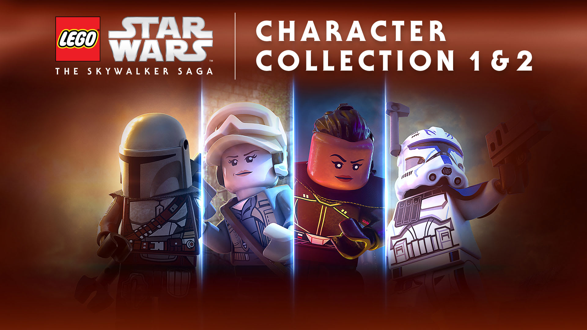 Coleções de Personagens 1 e 2 de LEGO® Star Wars™: A Saga Skywalker