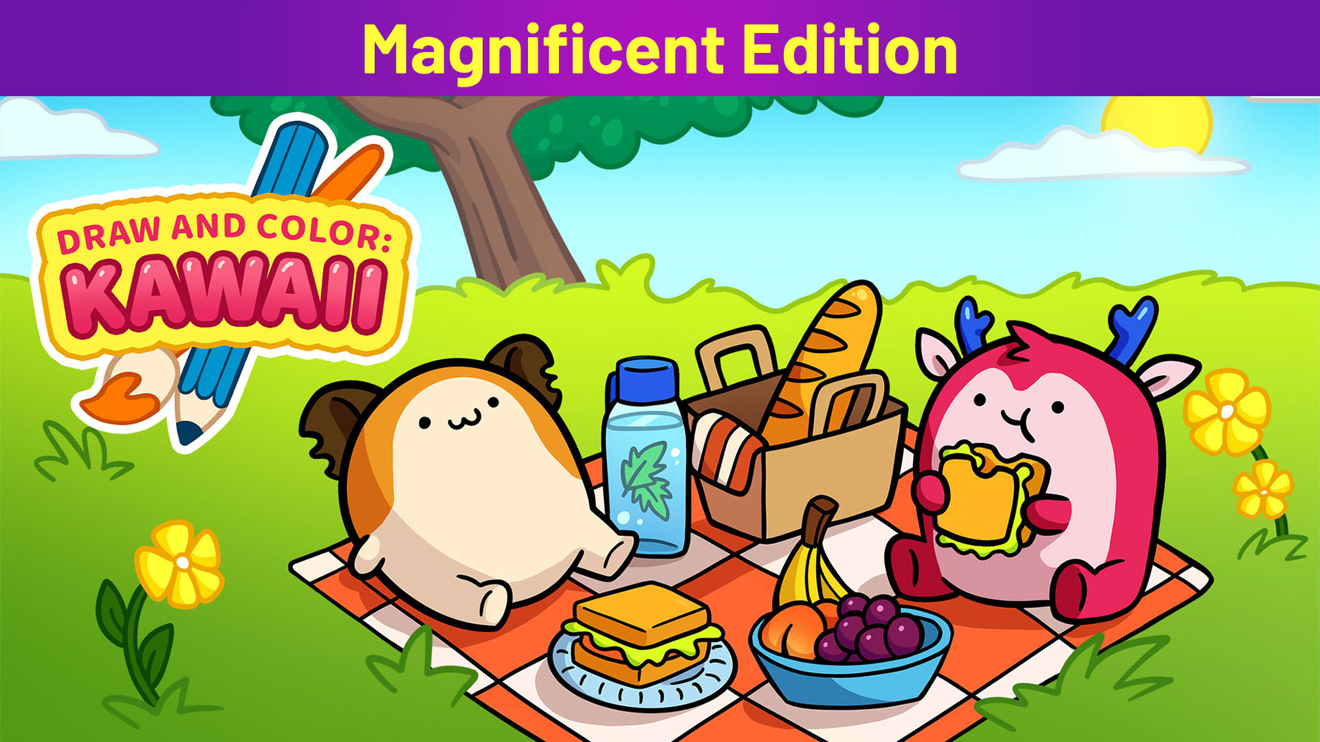 DRAW AND COLOR: KAWAII Magnificent Edition