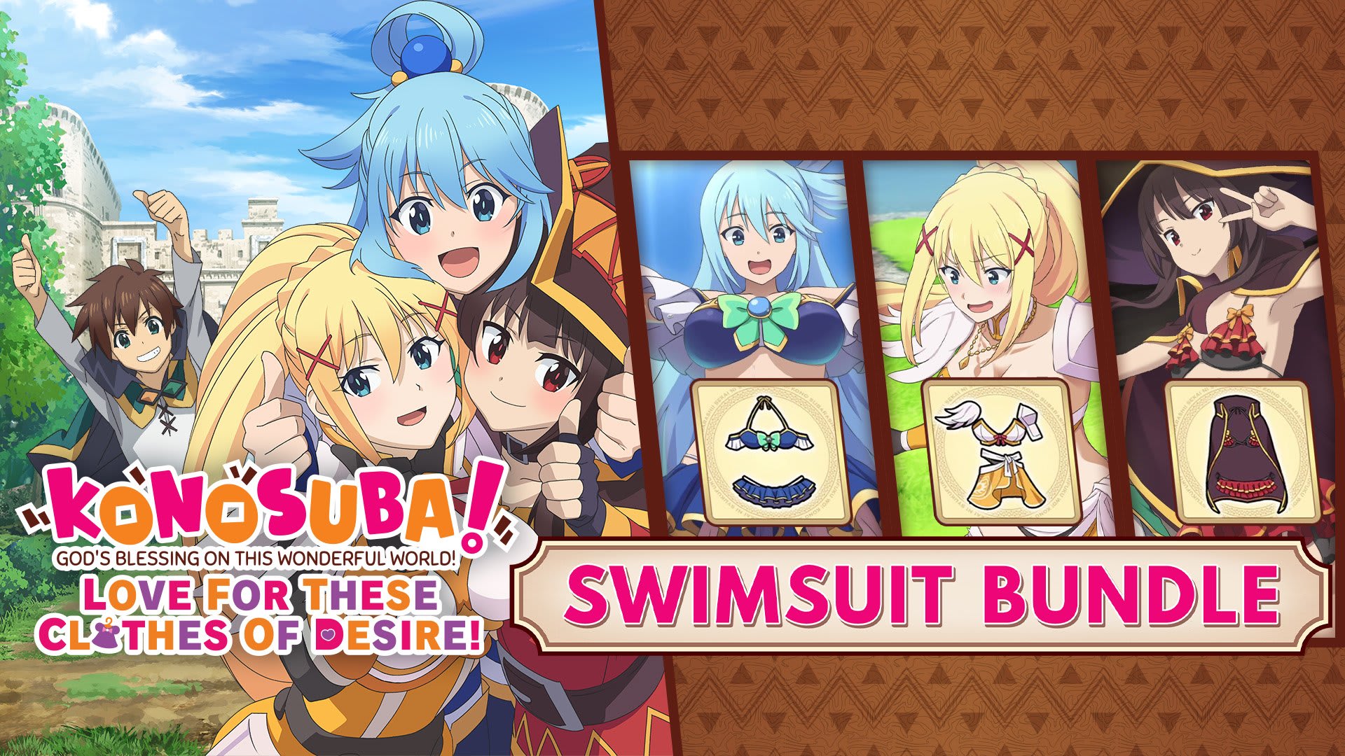 KonoSuba: God's Blessing on this Wonderful World! Love For These Clothes Of Desire! - The Bikini Bundle