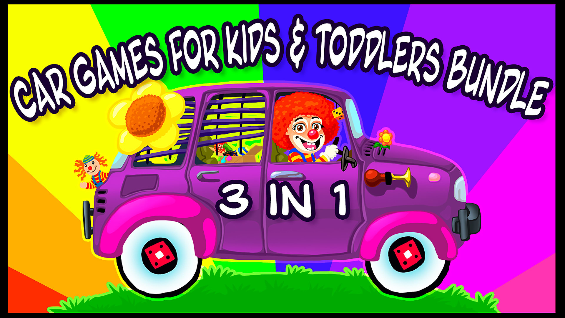Car Games for Kids & Toddlers Bundle 3 in 1