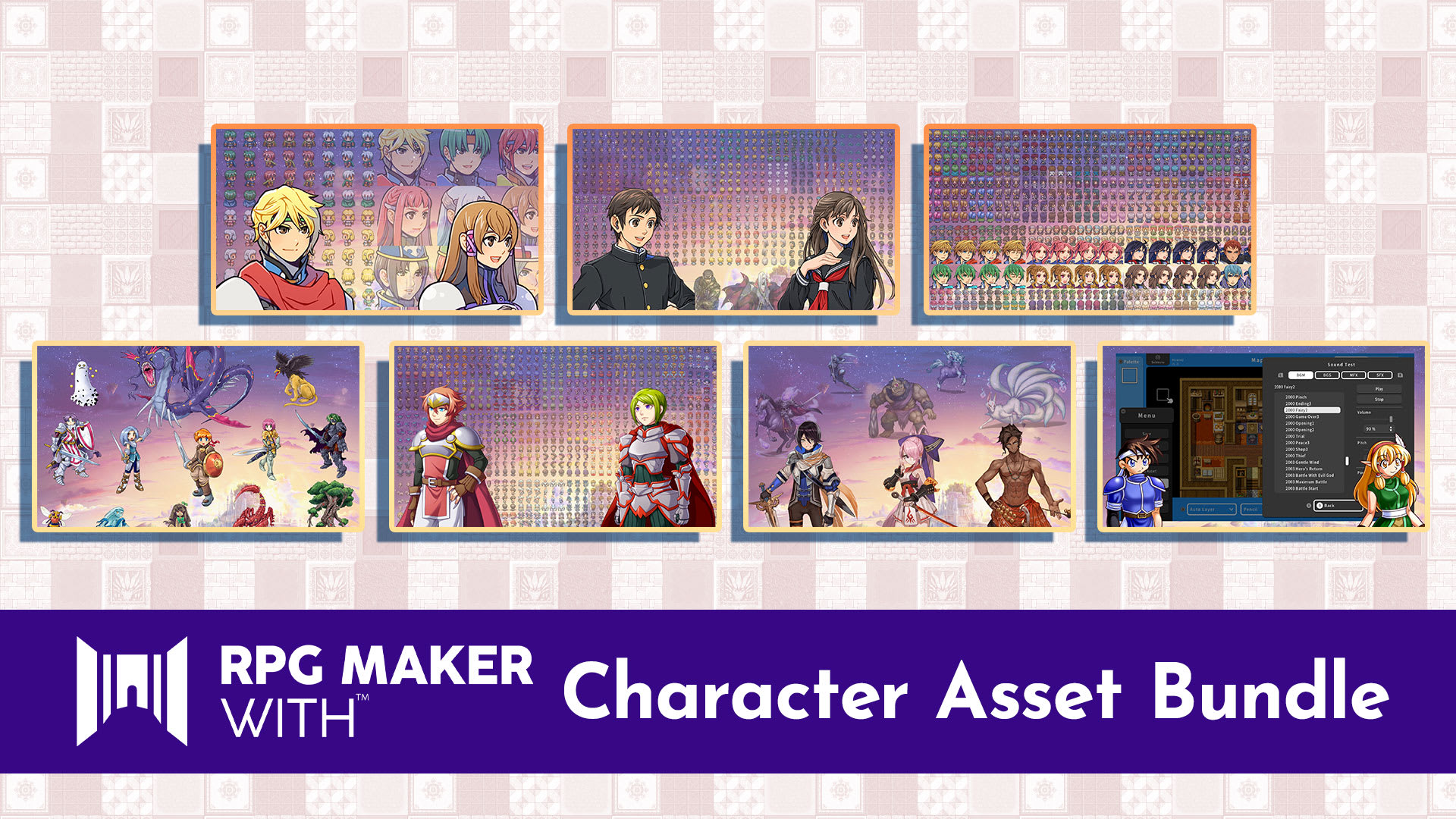 RPG MAKER WITH - Character Asset Bundle