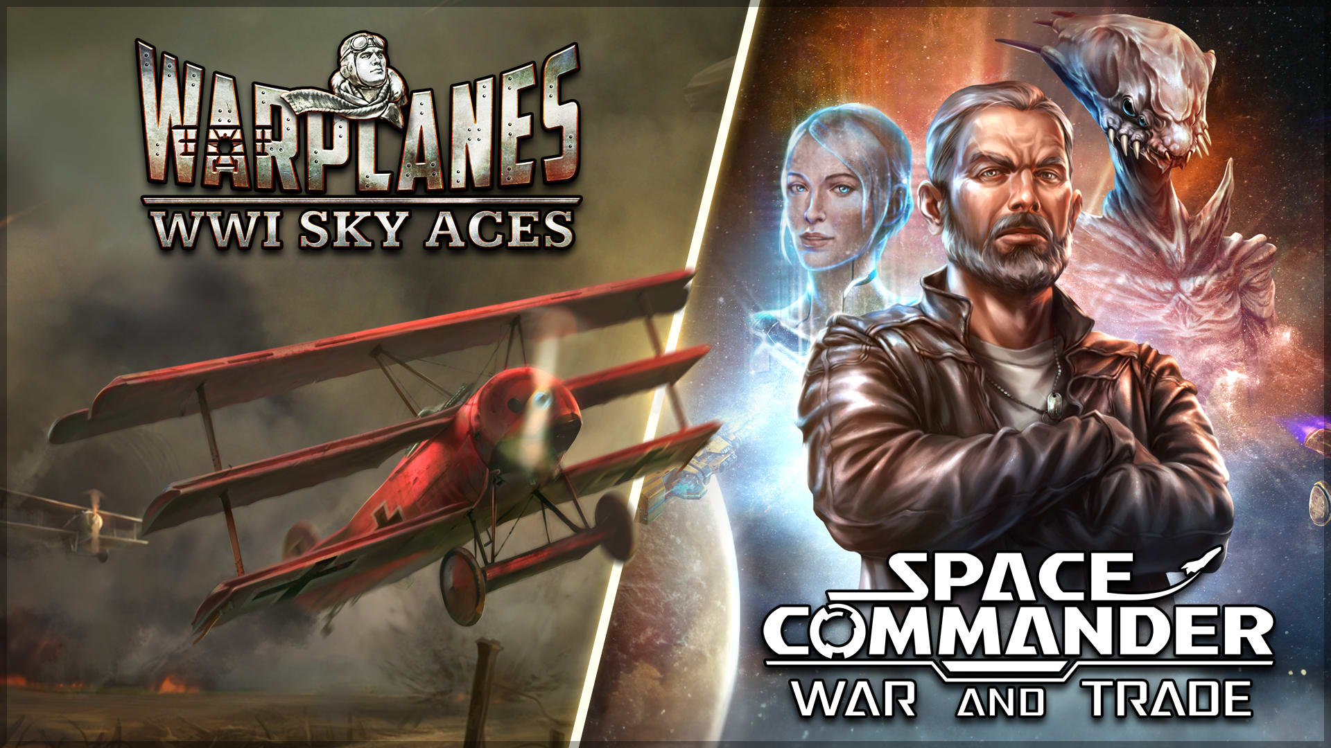 Warplanes: WW1 + Space Commander Bundle