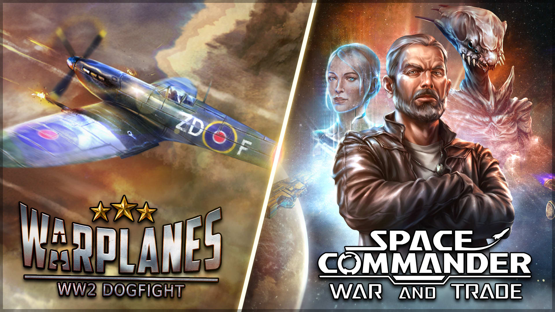 Warplanes: WW2 + Space Commander Bundle