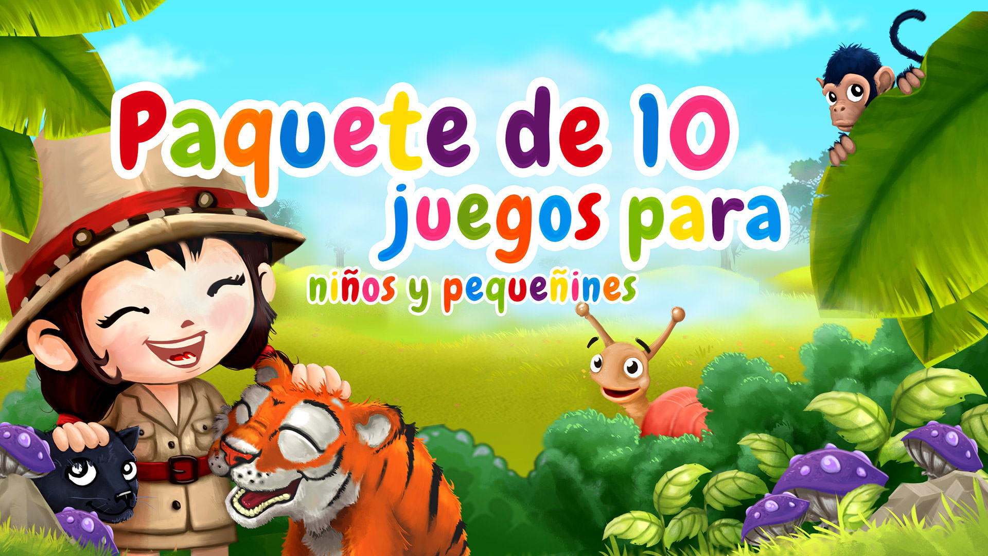 Paquete de 10 juegos para niños y pequeñines