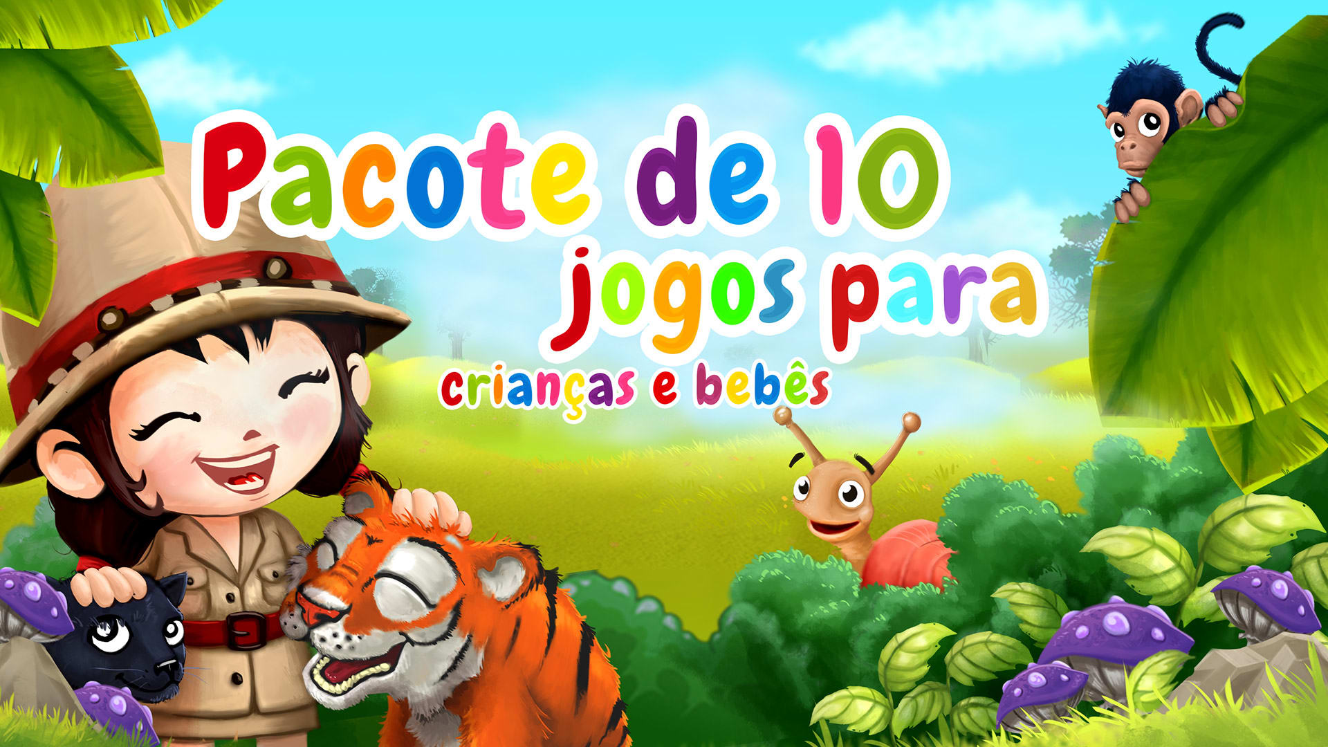 Pacote de 10 jogos para crianças e bebês