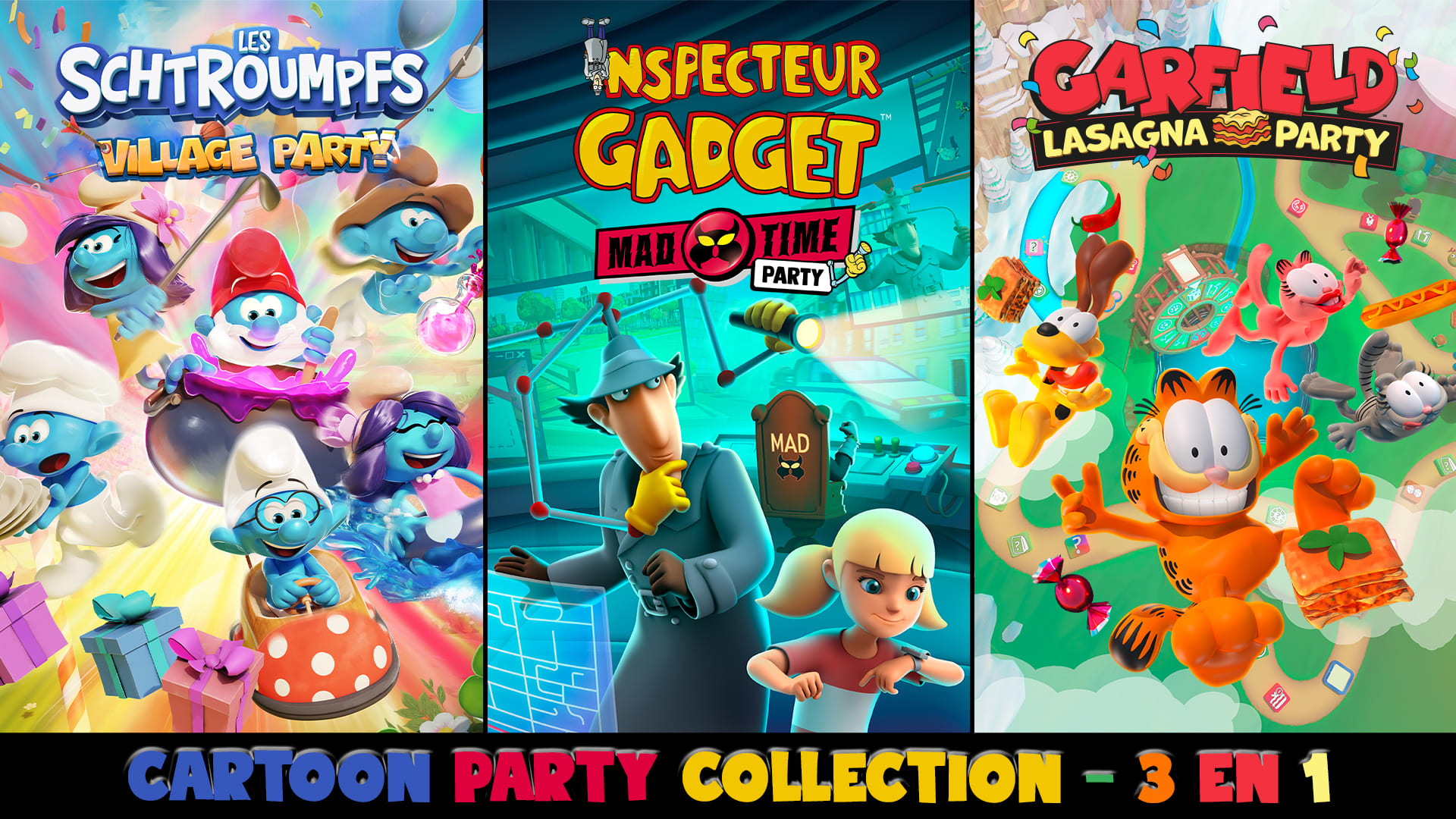 Cartoon Party Collection - 3 en 1