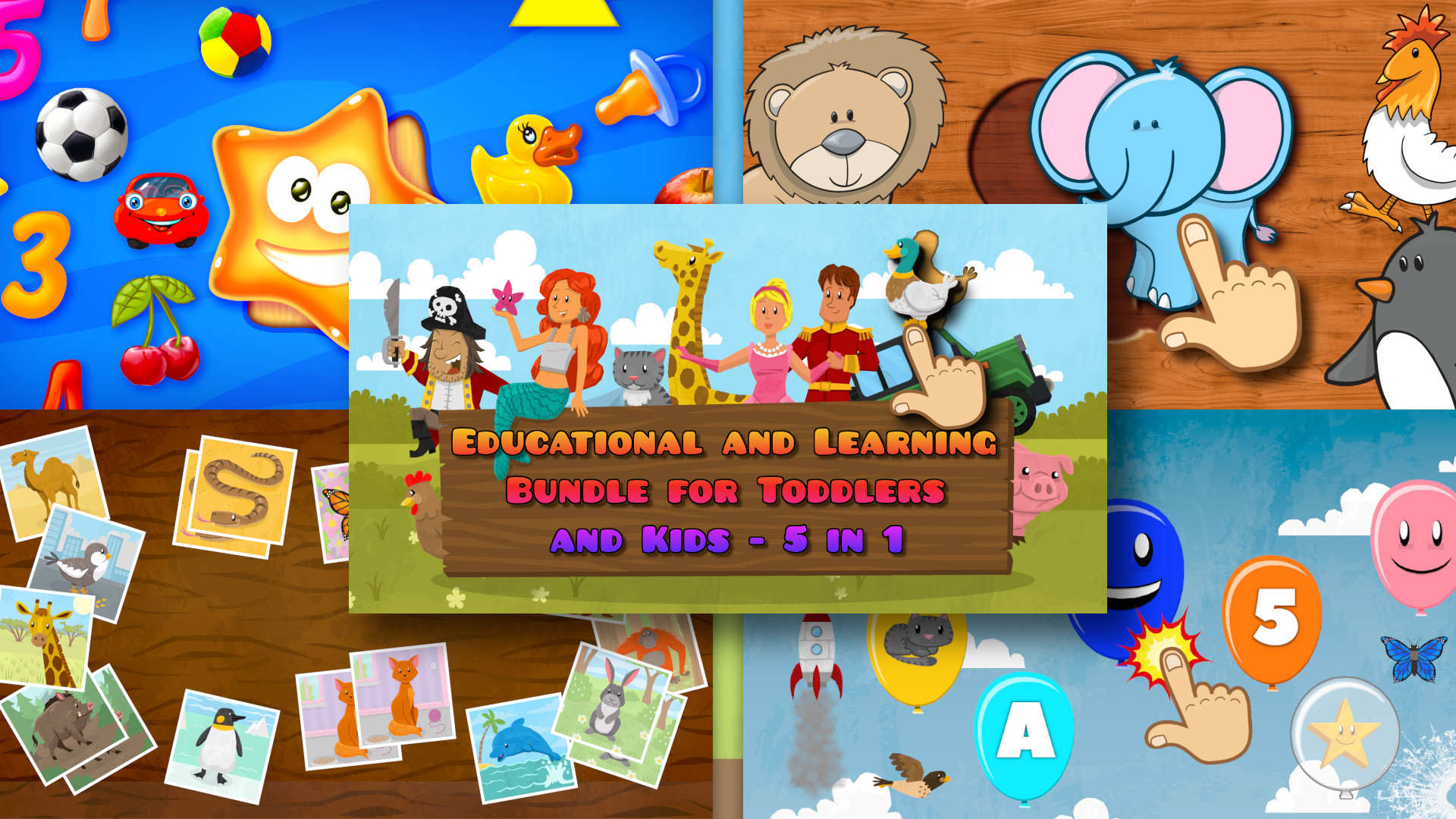 Educational and Learning Bundle for Toddlers and Kids - 5 in 1 for ...