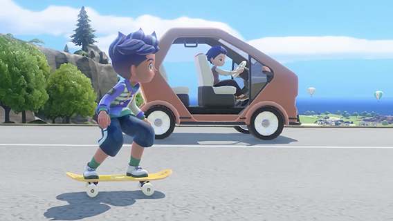 Skateboarding uses Joy-Con 2 mouse mode, one of Resort's two brand-new sports. Image: Nintendo.