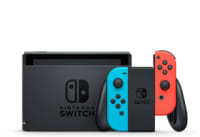 Nintendo had s kabaa usz switch with neon blue and neon red joy con cheap