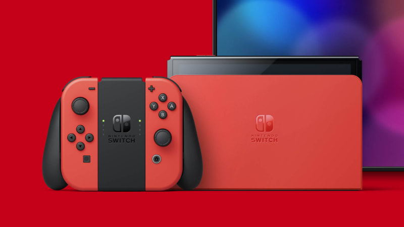 Consola Nintendo Switch OLED Vermelho (edição Mario)