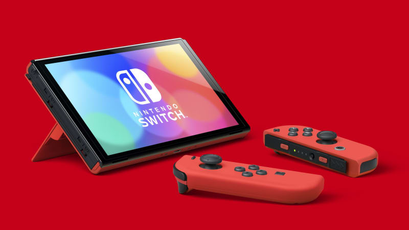 Site Nintendo Official - Edition OLED Nintendo Mario Model - Red - Switch™