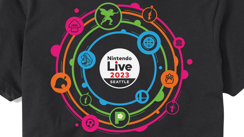 gerningsmanden undertøj klient Nintendo Live 2023 - Logo T-Shirt - Nintendo Official Site