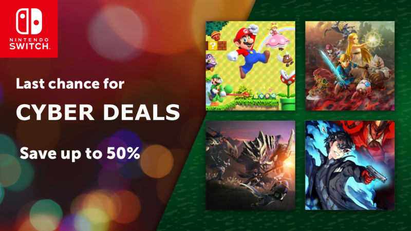 Celebrate Cyber Monday with Nintendo Switch games and