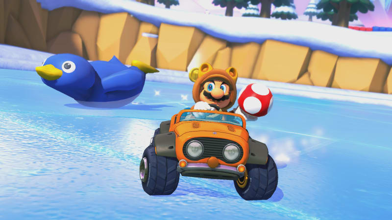 Mario Kart 8 Deluxe - Booster Course Pass Wave 2: Propeller Cup Snow Land  150cc Gameplay - IGN