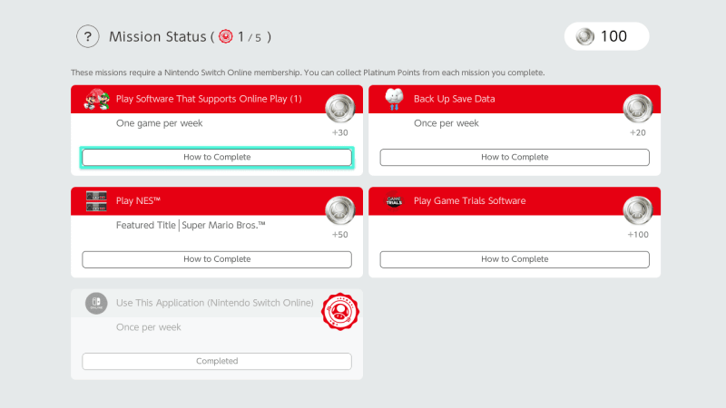 Missions Rewards added Nintendo Switch Online - News - Nintendo