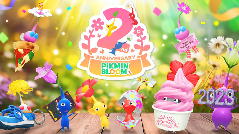 Comemore dois anos de Pikmin Bloom com o evento do 2º aniversário