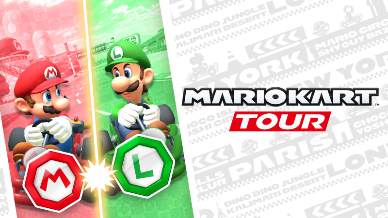 Brothers do battle in the Mario Kart Tour Mario vs. Luigi tour