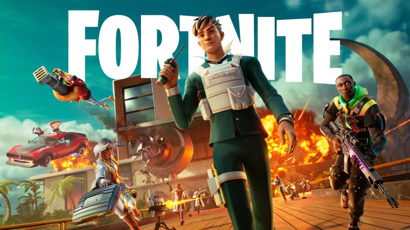 Download Two Fortnite Players in Battle