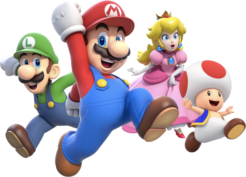 Super Mario Characters Png, Super Mario Png, Super Mario World Png, Mario  Png, Cartoon Png Digital File