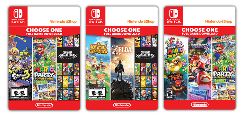 eShop Gift Cards Official Site