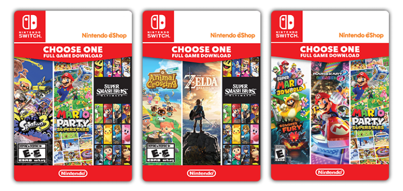 Nintendo eShop Gift Cards - Official Site