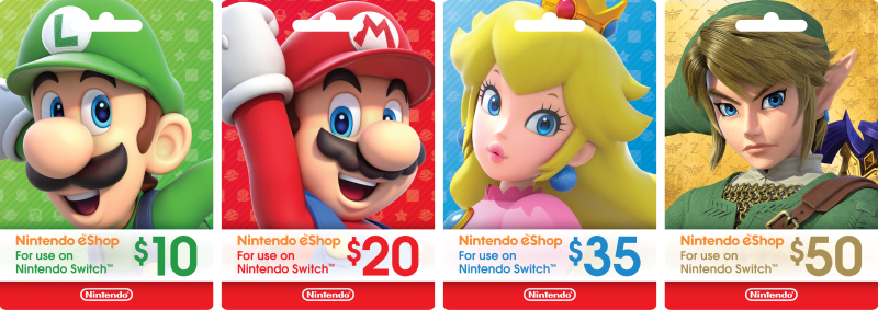 Ledningsevne udstilling Forsendelse Nintendo eShop Gift Cards - Official Site