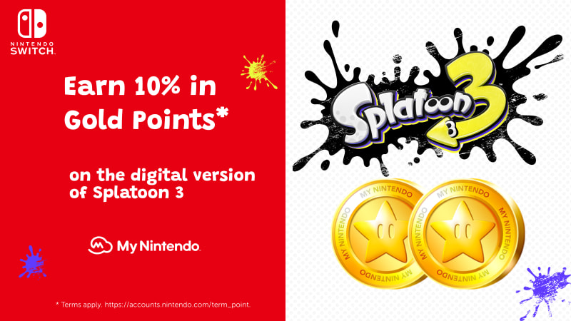 Advarsel Hvile Produktionscenter Catch double Gold Points with the digital version of Splatoon 3 - News -  Nintendo Official Site