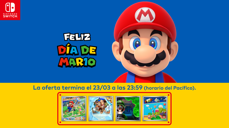 Celebra el Día de MAR10 con dos fases de descuentos en juegos seleccionados  - Novedades - Sitio oficial de Nintendo