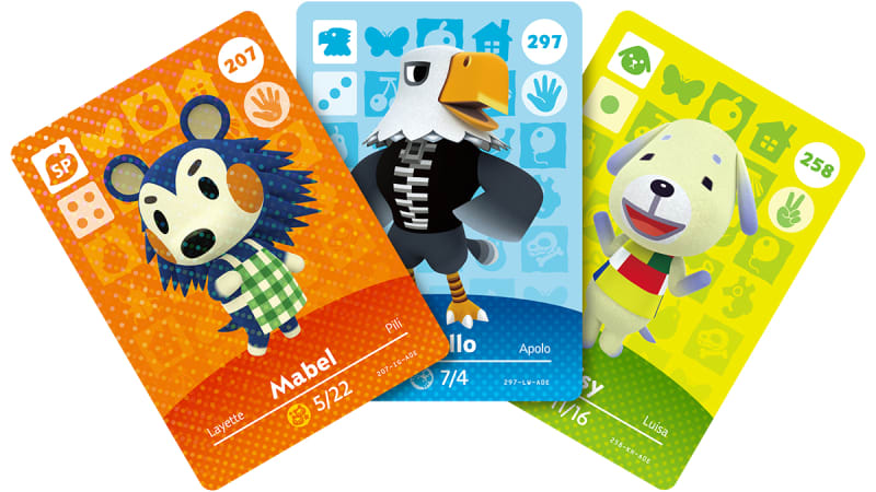 Confezione 3 Amiibo Animal Crossing Cards (Serie 2) Switch