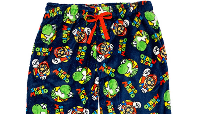 Adult Super Mario Heads & Logo Sleep Pants
