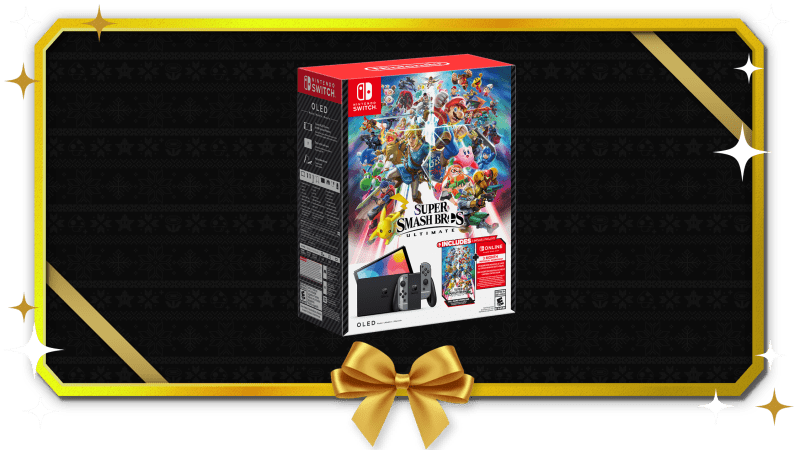 Cyber Monday Nintendo Switch OLED Bundled w Super Smash Bros. Ultimate