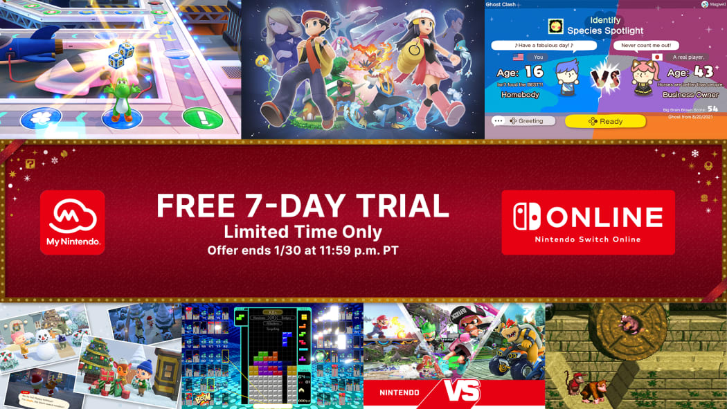 Play Online With Friends And Family This Holiday Season With A 7 Day Trial Of Nintendo Switch Online News Nintendo Official Site