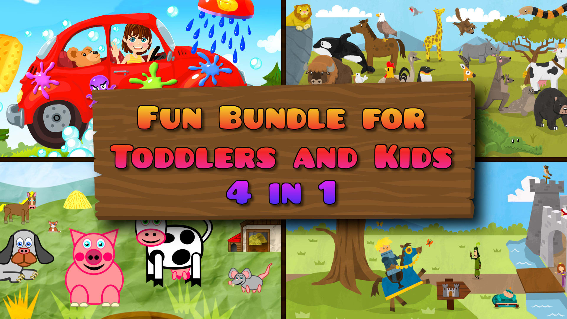 Fun Bundle for Toddlers and Kids - 4 in 1
