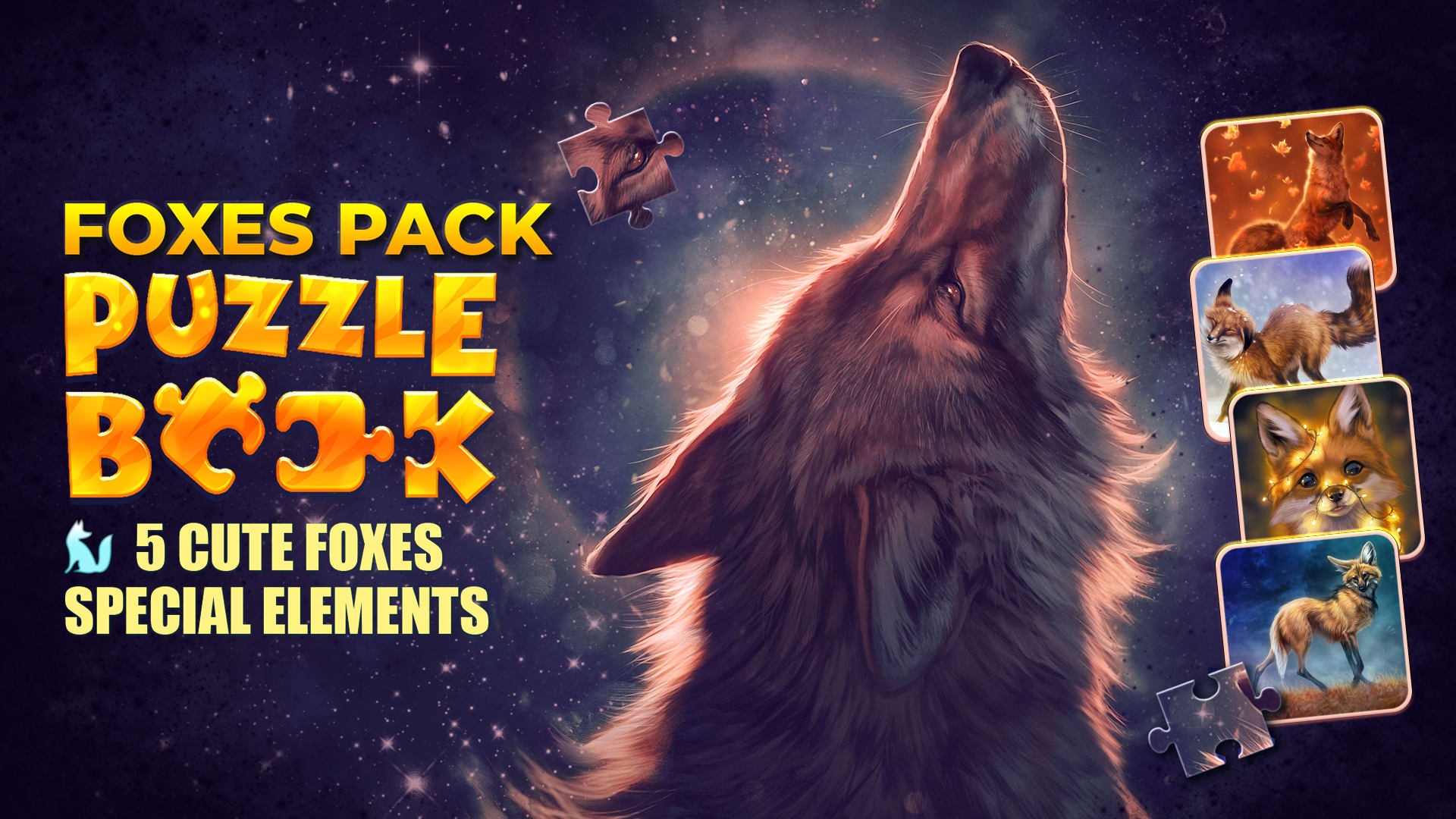 Puzzle Book: Foxes Pack