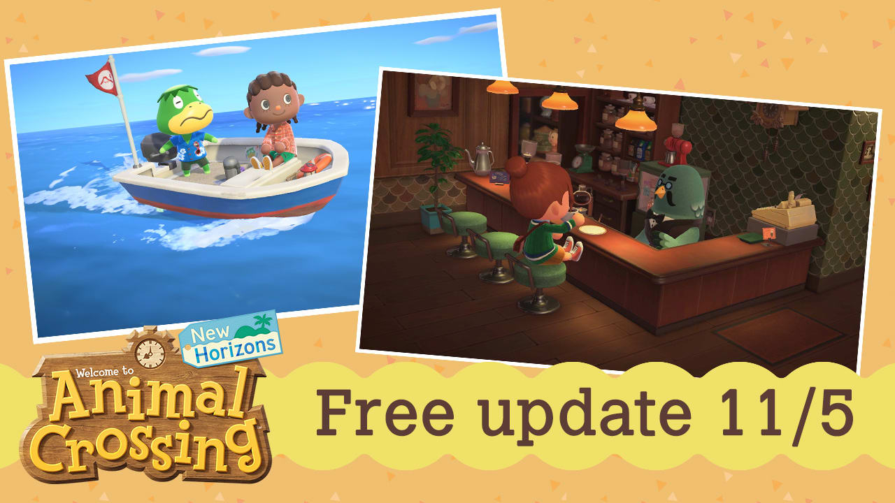 Free update! Expanded options, cooking DIYs, and much, much more come to Animal Crossing New