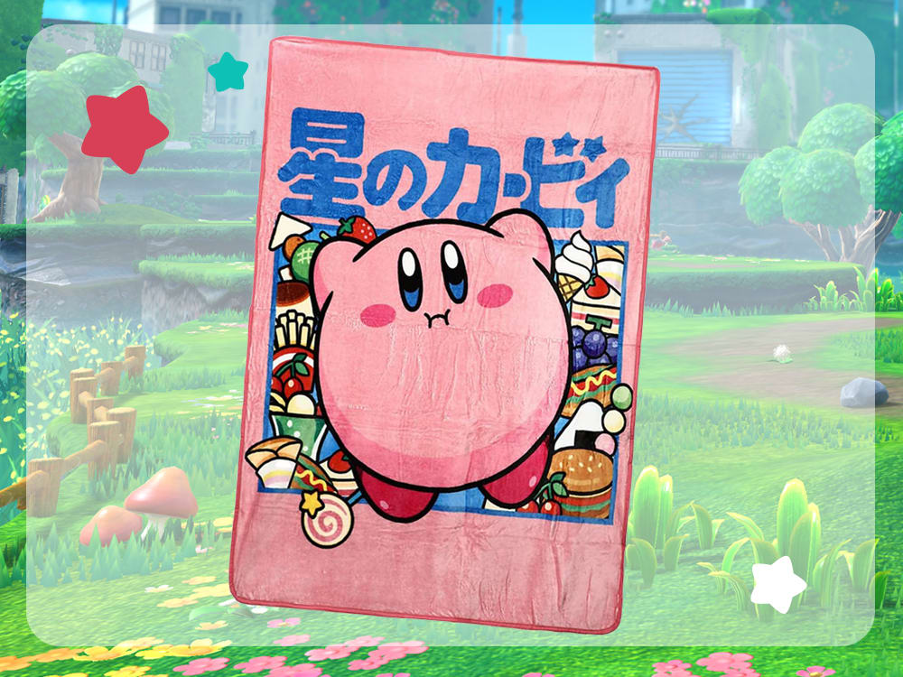 Kirby Food Kanji throw