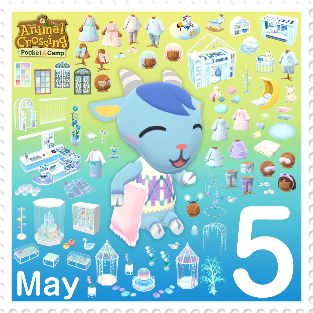 Gracie graces the campsite this May in Animal Crossing: Pocket Camp May 5th!