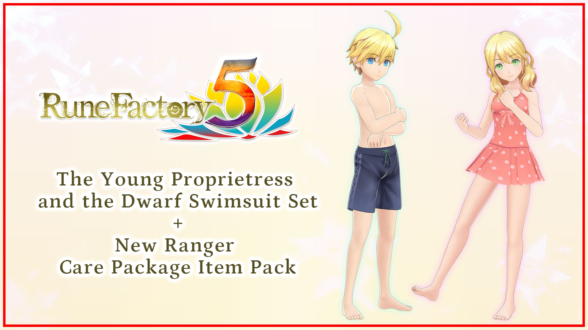 The Young Proprietress and the Dwarf Swimsuit Set + New Ranger Care Package Item Pack