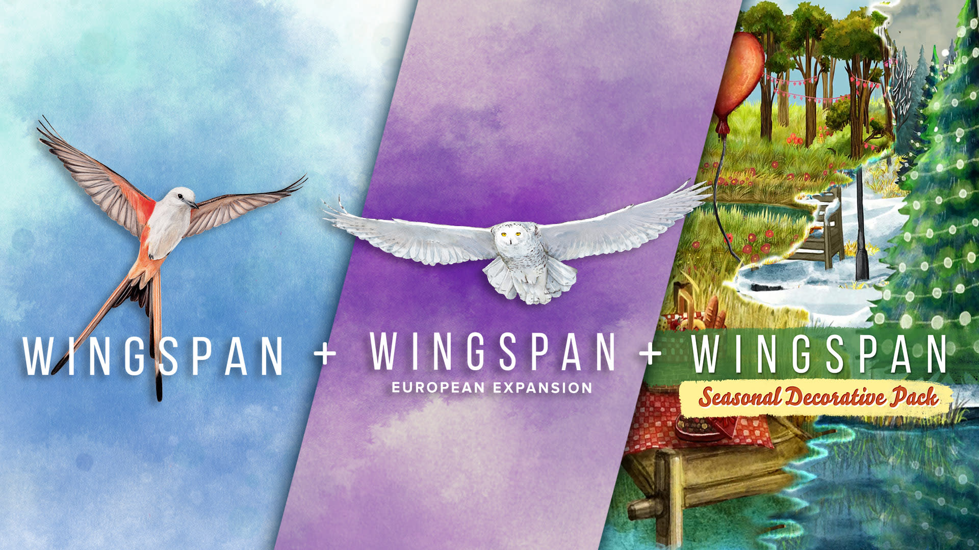 Wingspan + European Expansion + Seasonal Decorative Pack