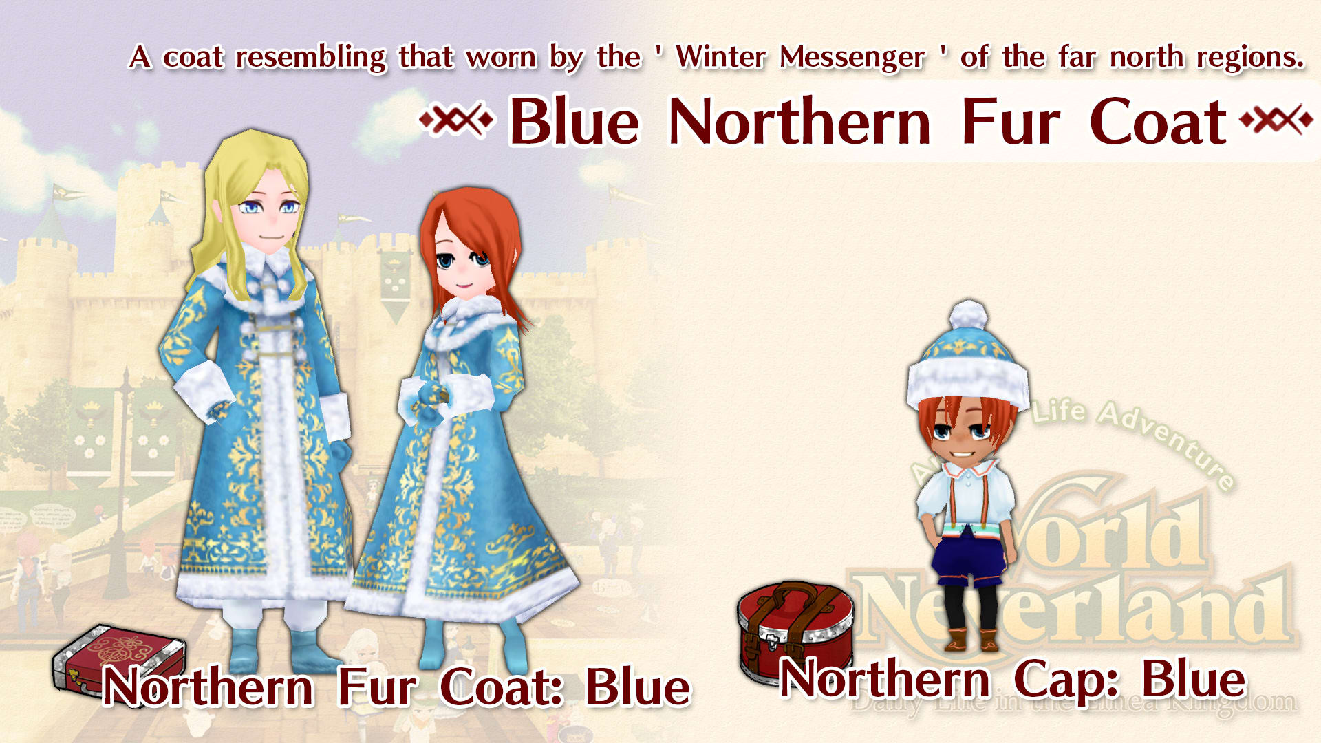 Blue Northern Fur Coat