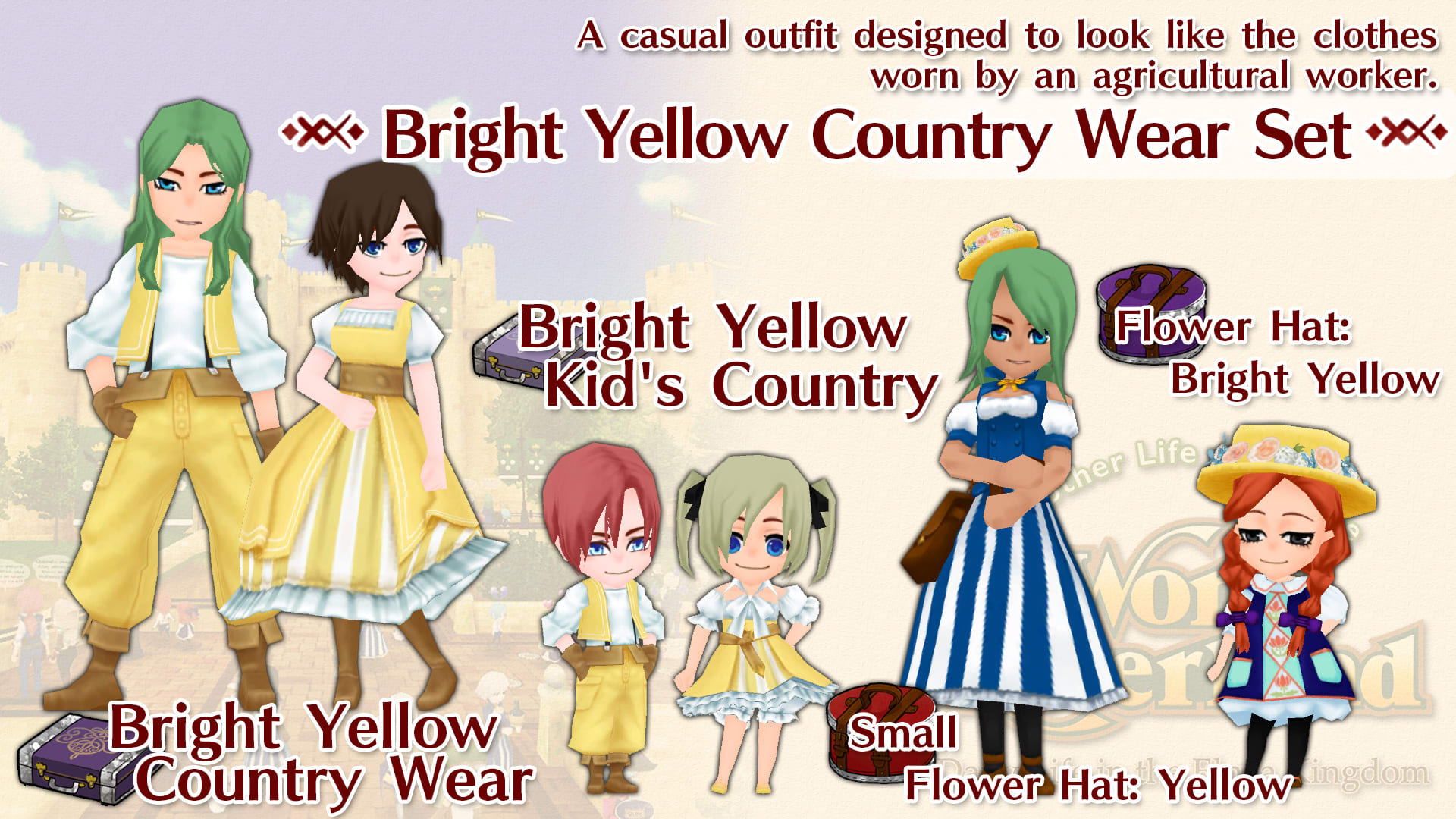 Bright Yellow Country Wear Set