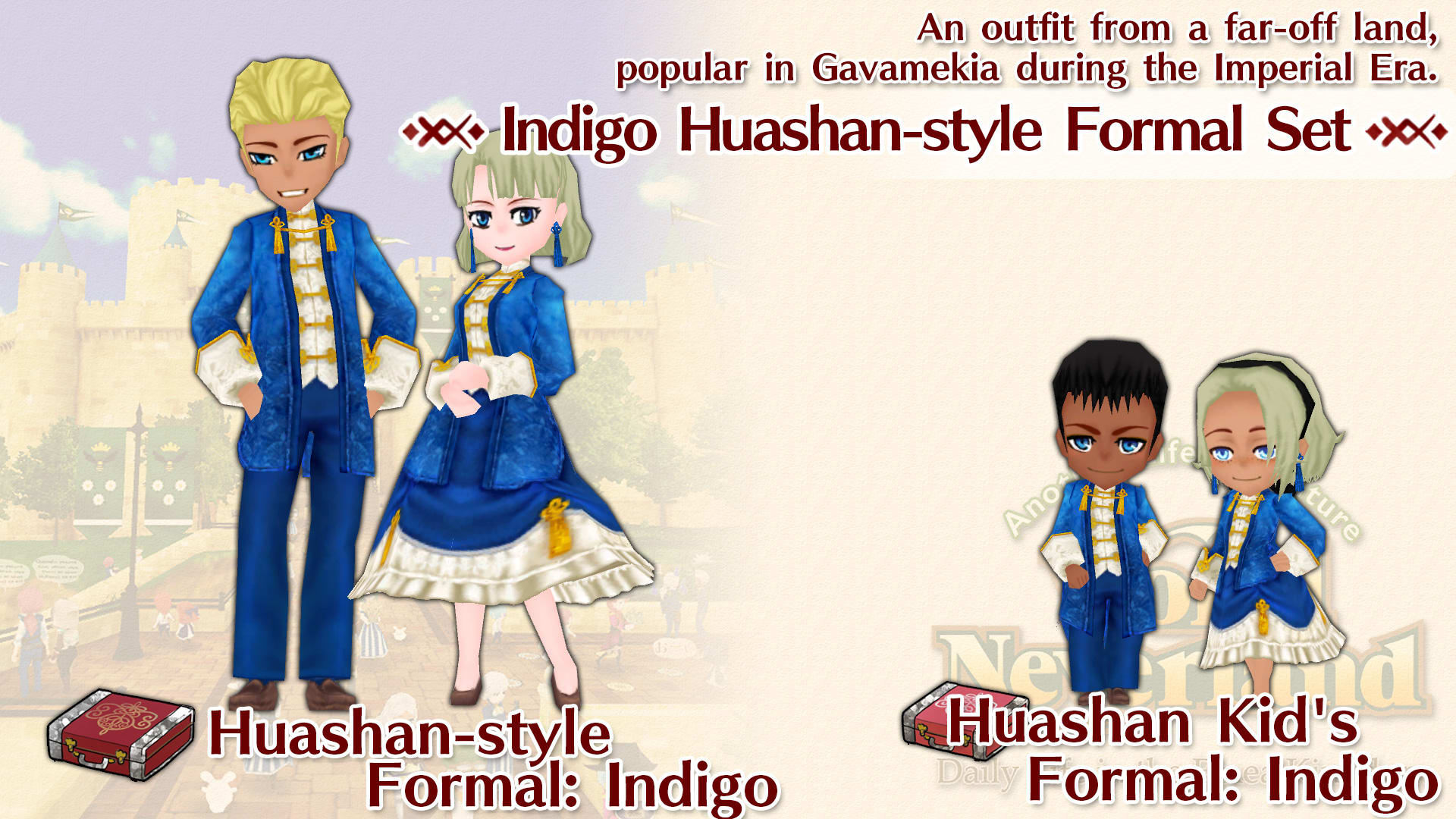 Indigo Huashan-style Formal Set